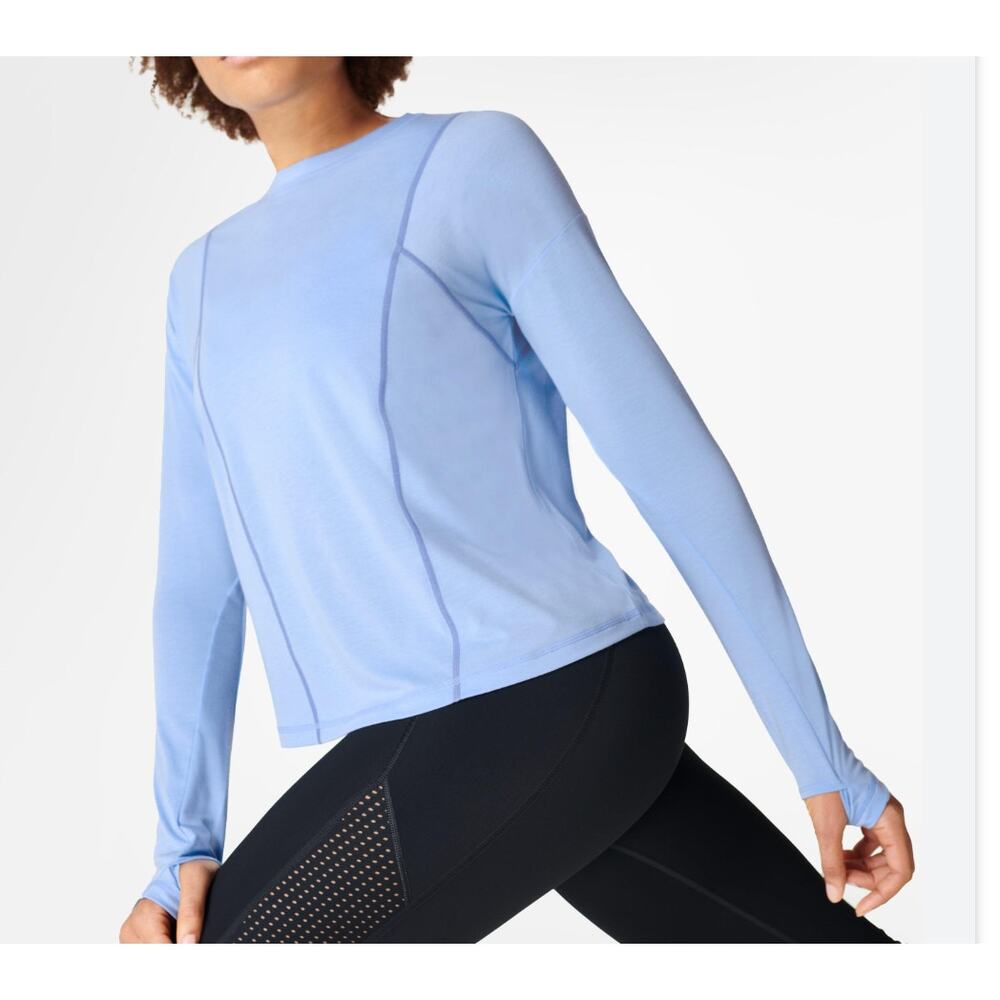 NWT Sweaty Betty Haste Run Long Sleeve Top Blue XXS